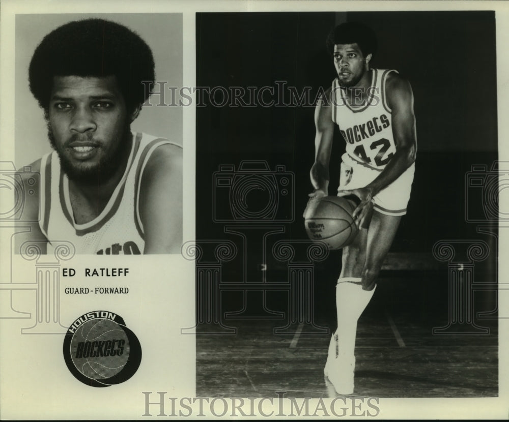 Press Photo Ed Ratleff, Houston Rockets Basketball Player - sas06500- Historic Images