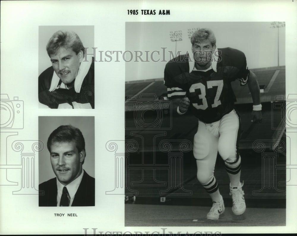 1985 Press Photo Troy Neel, Texas A&amp;M Football Player - sas06501- Historic Images