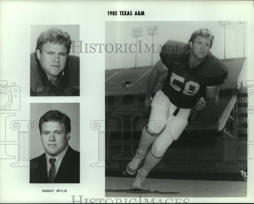 1985 Press Photo Randy Wylie, Texas A&amp;M Football Player - sas06509- Historic Images