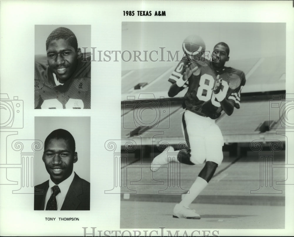 1985 Press Photo Tony Thompson, Texas A&amp;M Football Player - sas06520- Historic Images