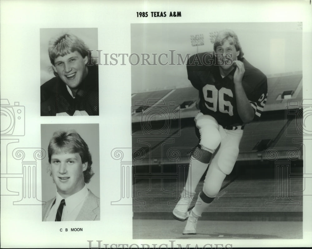 1985 Press Photo C.B. Moon, Texas A&amp;M Football Player - sas06527- Historic Images