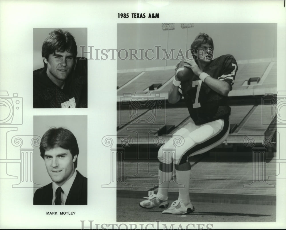 1985 Press Photo Mark Motley, Texas A&M Football Player - sas06528- Historic Images
