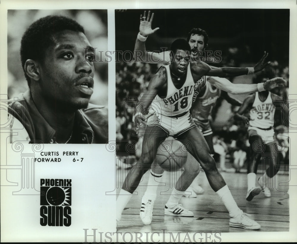 Press Photo Curtis Perry, Phoenix Suns Basketball Player - sas06548- Historic Images