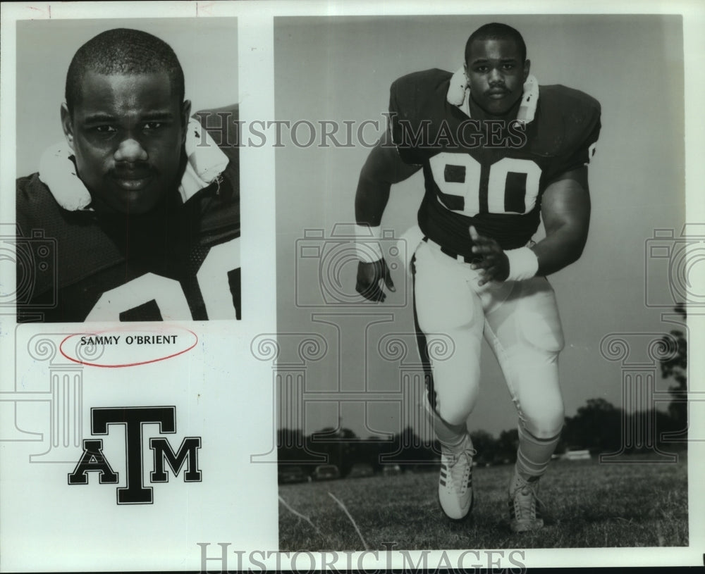 Press Photo Sammy O'Brient, Texas A&M Football Player - sas06584- Historic Images
