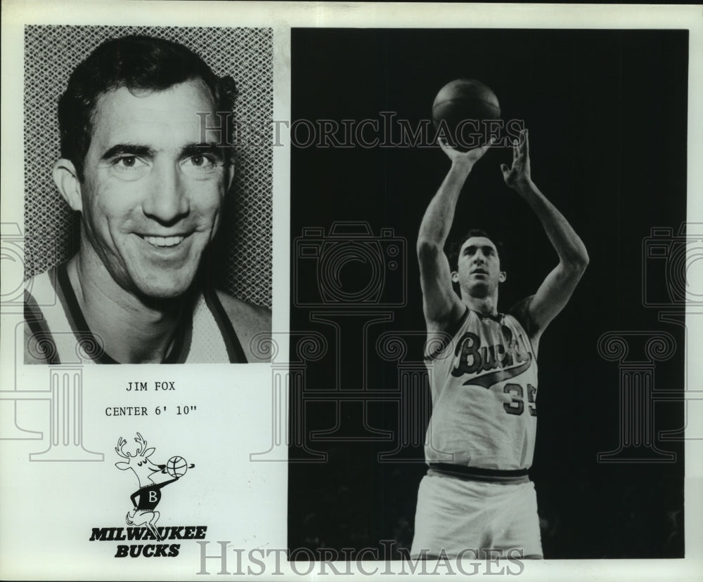 Press Photo Jim Fox, Milwaukee Bucks Basketball Player - sas06601- Historic Images