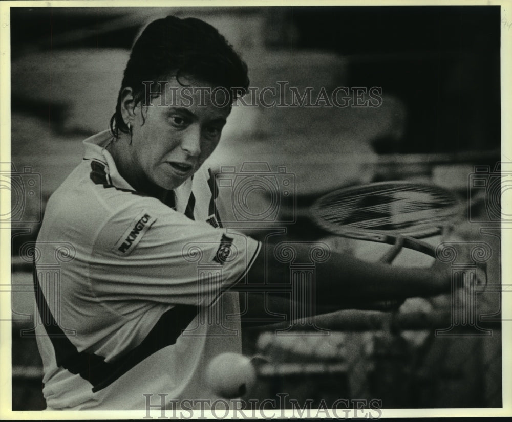 1988 Press Photo Tennis Player Jo Durie at McFarlin Tennis Center Match- Historic Images