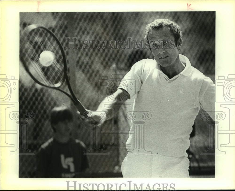 1983 Press Photo Pat Cramer, Tennis Player at McFarlin Courts - sas06792- Historic Images