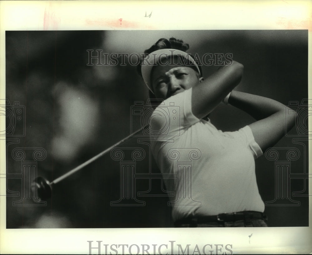 1988 Press Photo Golfer Nancy Turner plays the City Amateur - sas06870- Historic Images