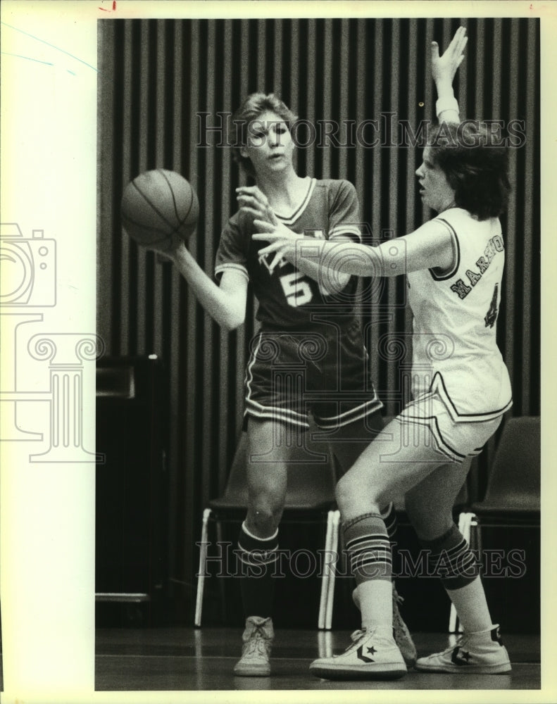 1983 Press Photo Sherryl Hauglum, Texas College Women&#39;s Basketball Player- Historic Images