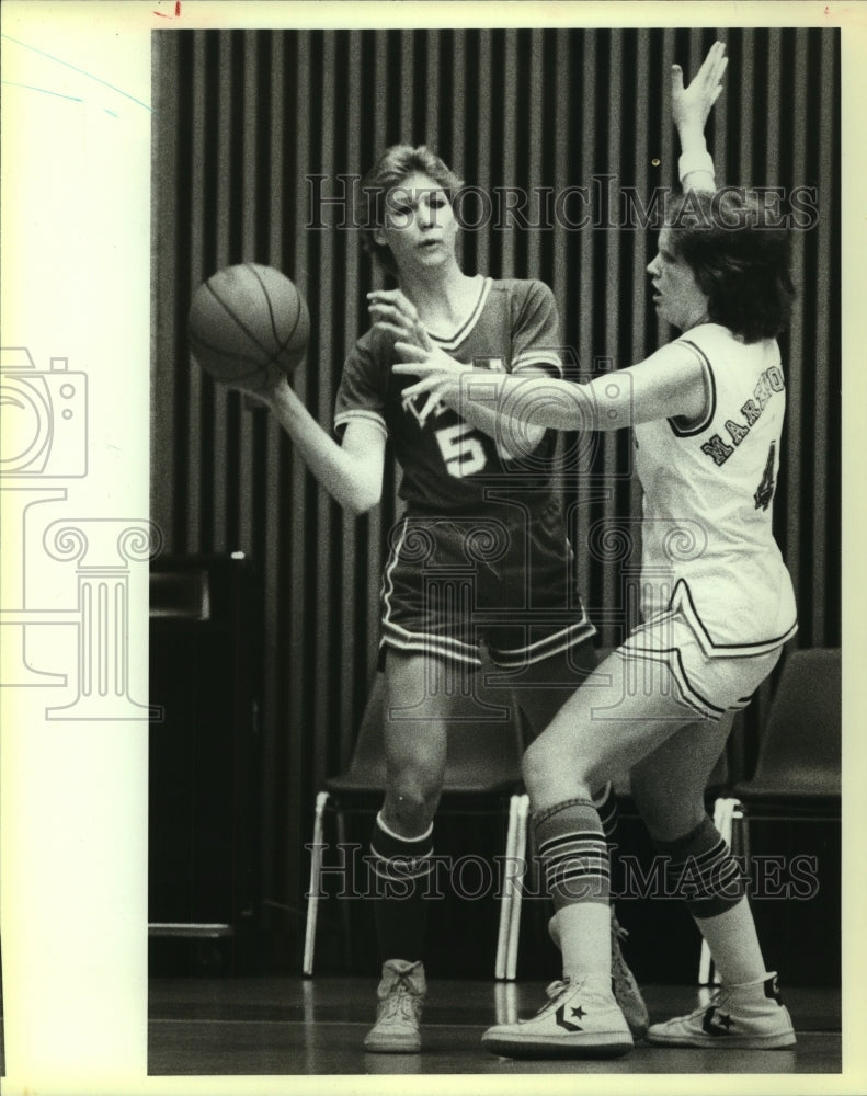 1983 Press Photo Sherryl Hauglum, Texas College Women's Basketball Player- Historic Images