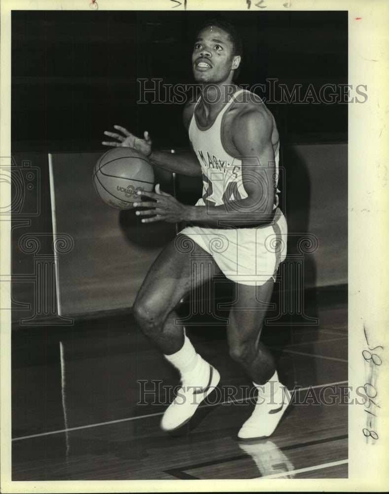 1983 Press Photo Melvin Roseboro, St. Mary's College Basketball Player- Historic Images