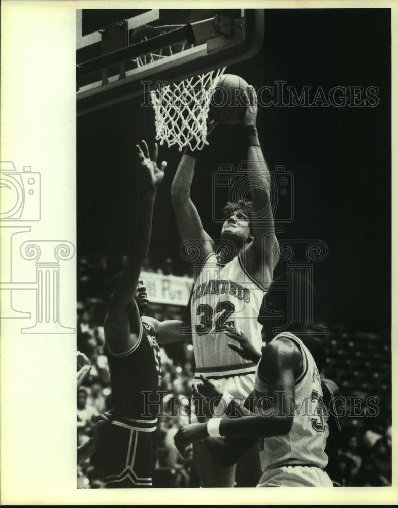 1983 Press Photo Rick Doyle, San Antonio Roadrunners College Basketball Player- Historic Images