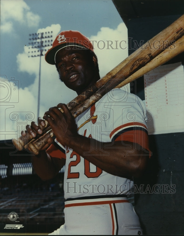 Press Photo St. Louis Cardinals baseball great Lou Brock - sas07104- Historic Images