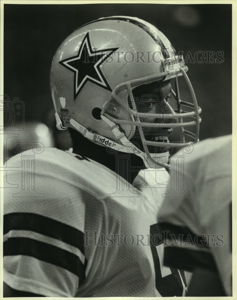 1986 Press Photo Dallas Cowboys football player Thornton Chandler - sas07111- Historic Images