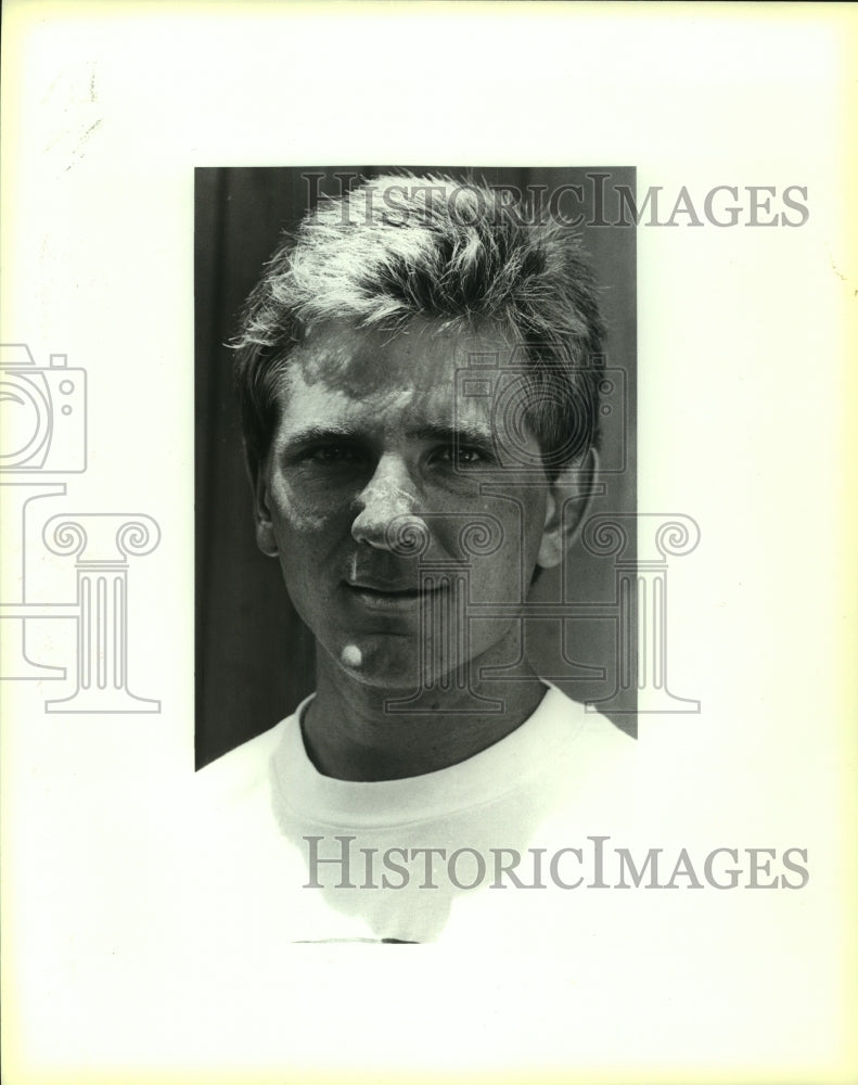 1987 Press Photo Adam Dixon, University of Texas San Antonio Tennis Player- Historic Images