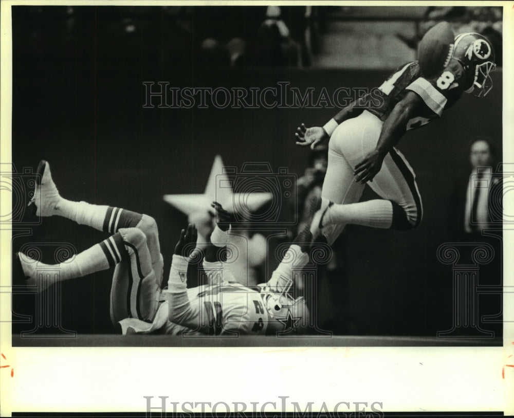 1986 Press Photo Everson Walls at Washington Versus Dallas Cowboys Football Game- Historic Images