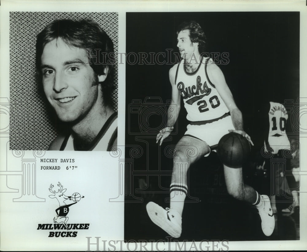 Press Photo Mickey Davis, Milwaukee Bucks Basketball Player - sas07412- Historic Images