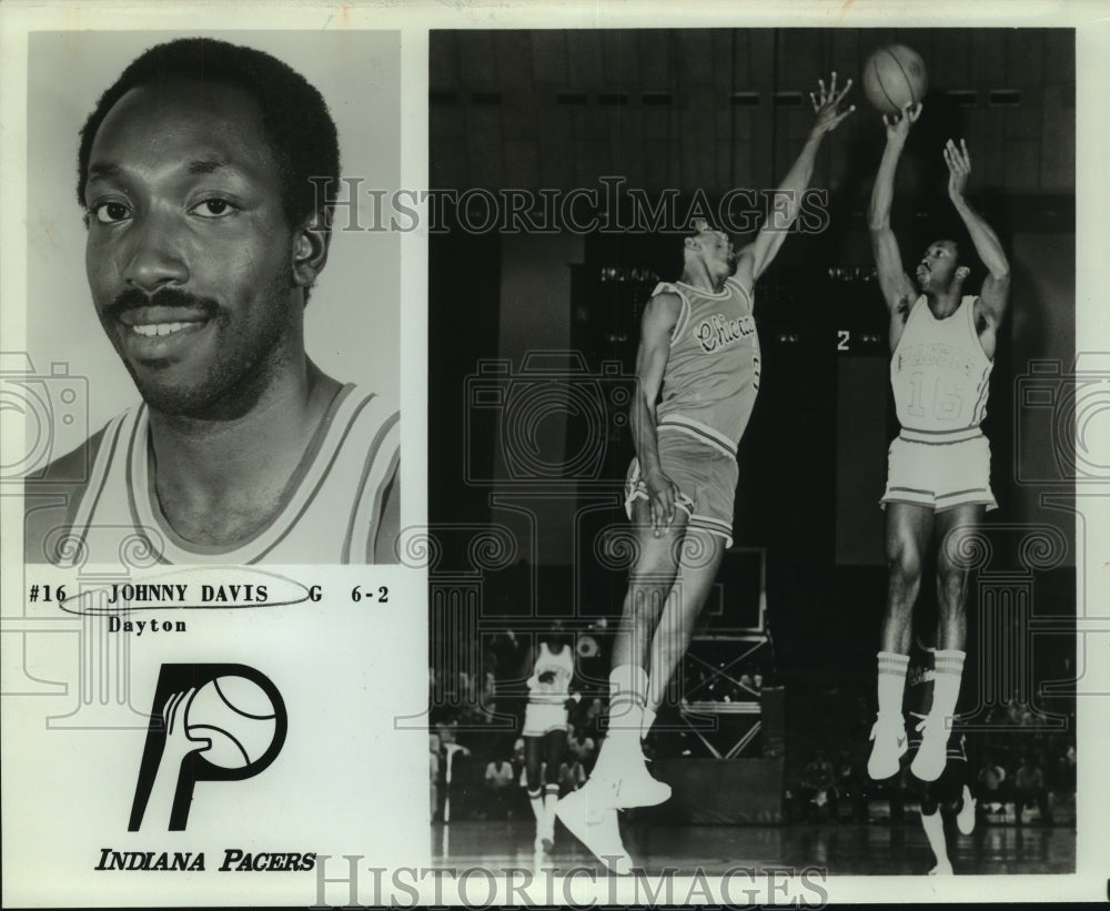 1978 Press Photo Johnny Davis, Indiana Pacers Basketball Player at Game- Historic Images