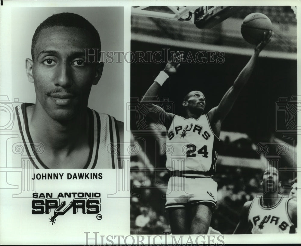 Press Photo Johnny Dawkins, San Antonio Spurs Basketball Player - sas07470- Historic Images