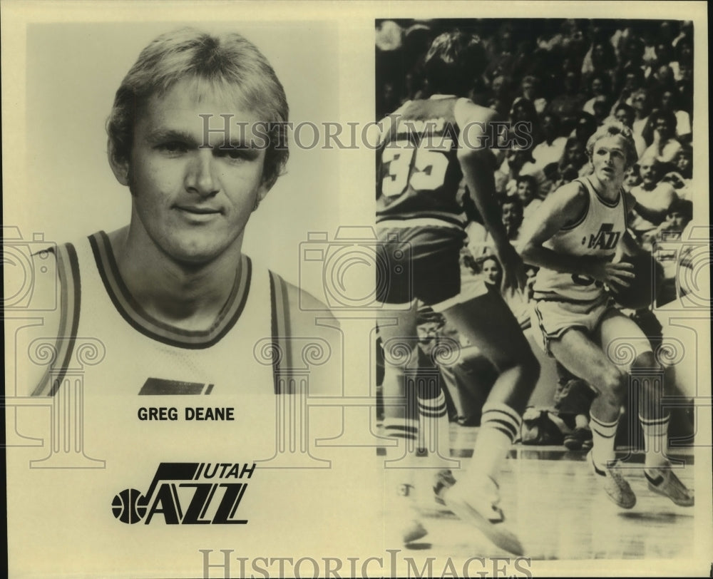 Press Photo Utah Jazz basketball player Greg Deane - sas07496- Historic Images