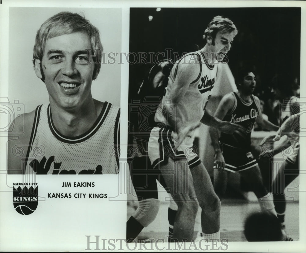 Press Photo Jim Eakins, Kansas City Kings Basketball Player at Game - sas07512- Historic Images