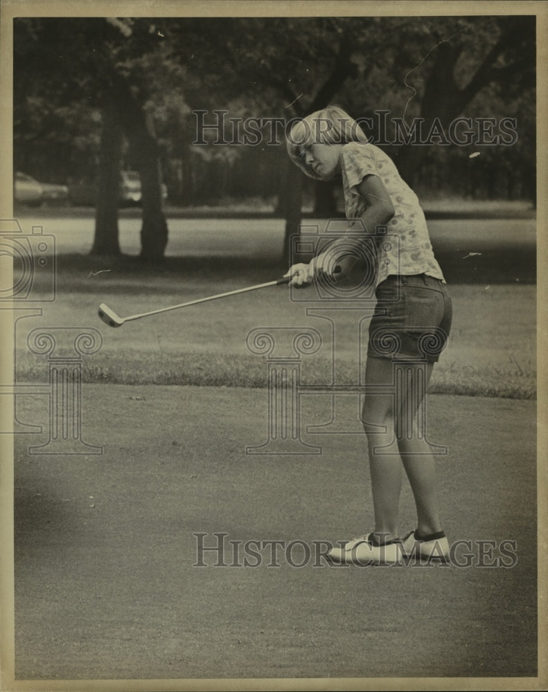 Press Photo Golfer Sue Clark - sas07577- Historic Images