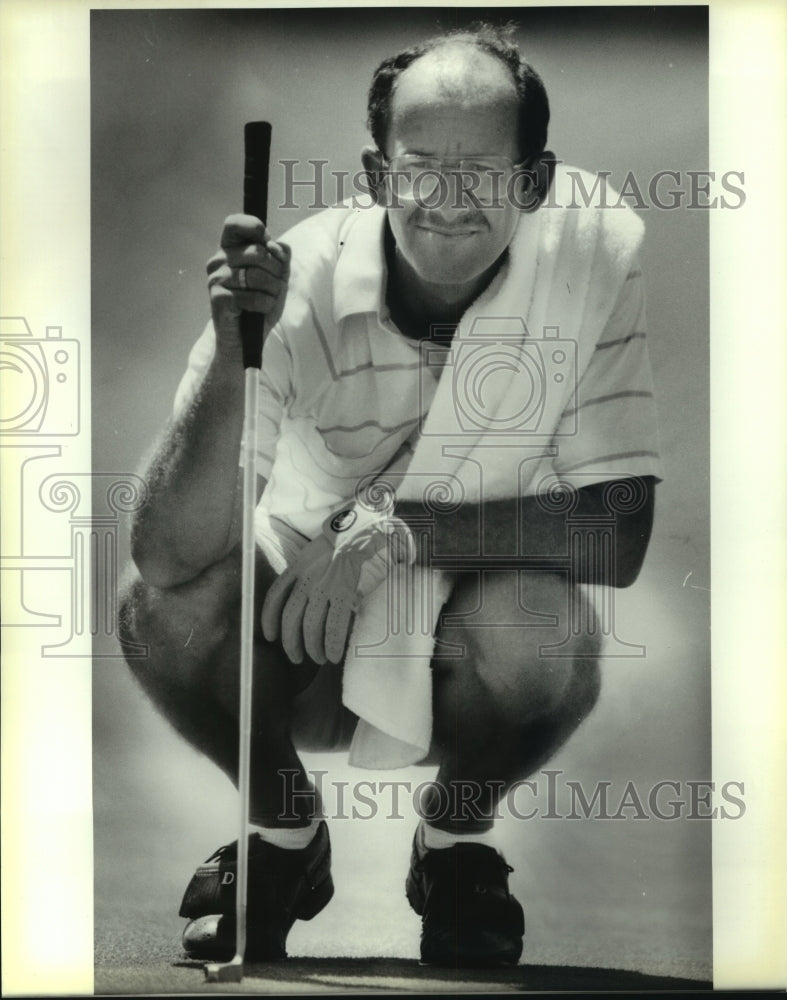 1988 Press Photo Bruce Benner at Olmos Basin Golf Course - sas07618- Historic Images