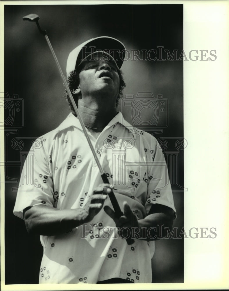 1988 Press Photo Les Markey at Olmos Men&#39;s City Amateur Golf Tournament- Historic Images
