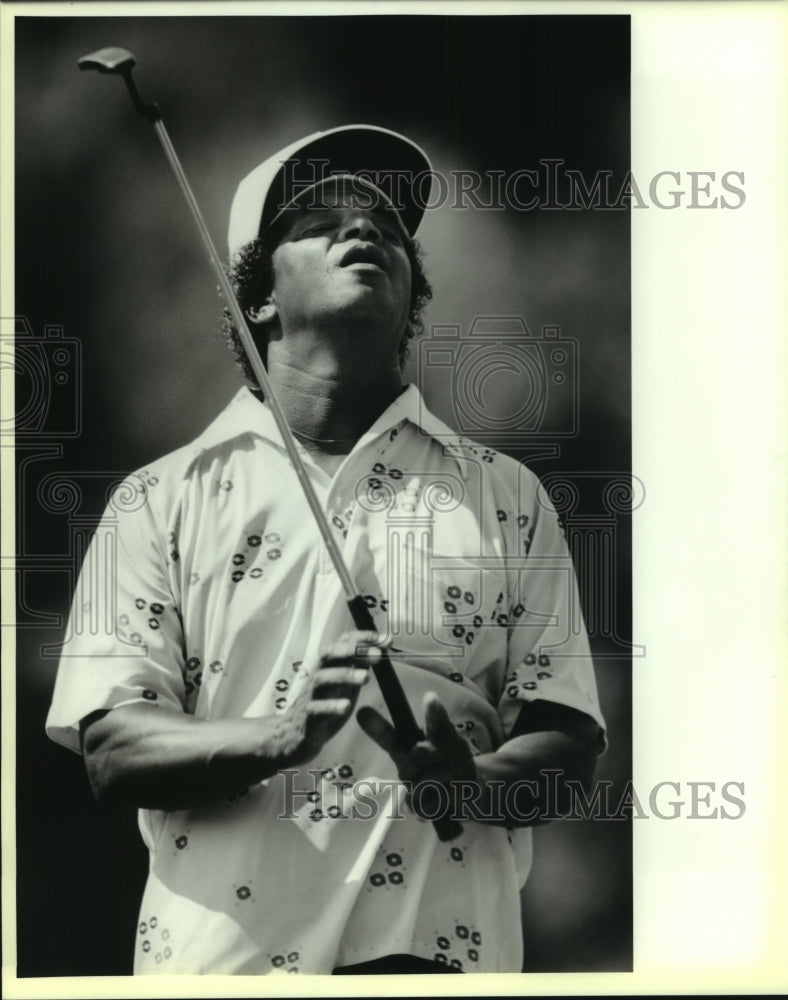 1988 Press Photo Les Markey at Olmos Men's City Amateur Golf Tournament- Historic Images