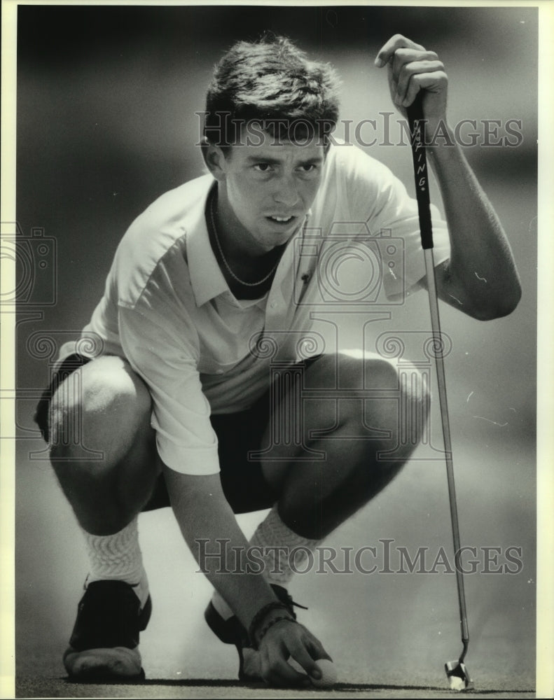 1988 Press Photo Keith Cunningham at Olmos Basin Golf Course - sas07620- Historic Images