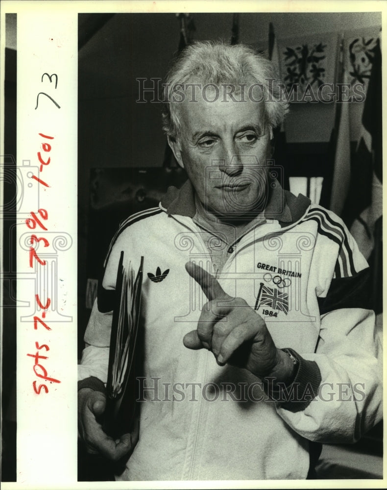 1988 Press Photo Ron Bright, British Pentathlon Coach - sas07651- Historic Images