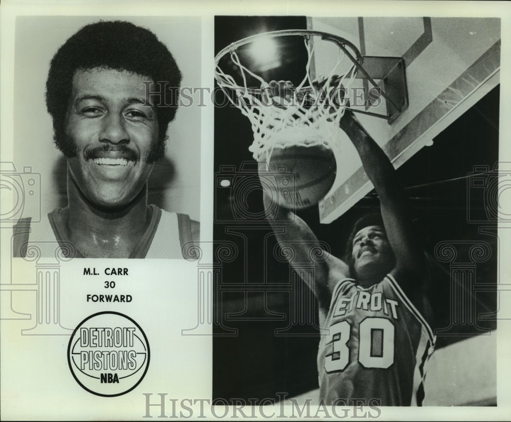 Press Photo M.L. Carr, Detroit Pistons Basketball Player - sas07685- Historic Images