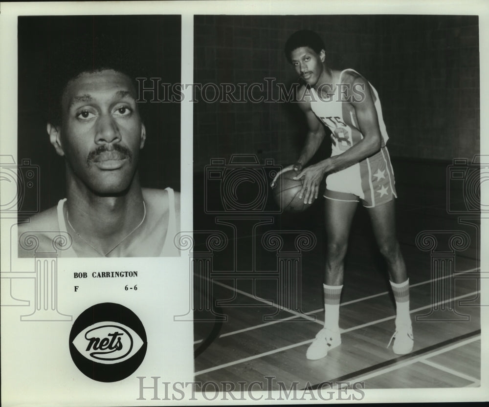 Press Photo Bob Carrington, Nets Basketball Player - sas07694- Historic Images
