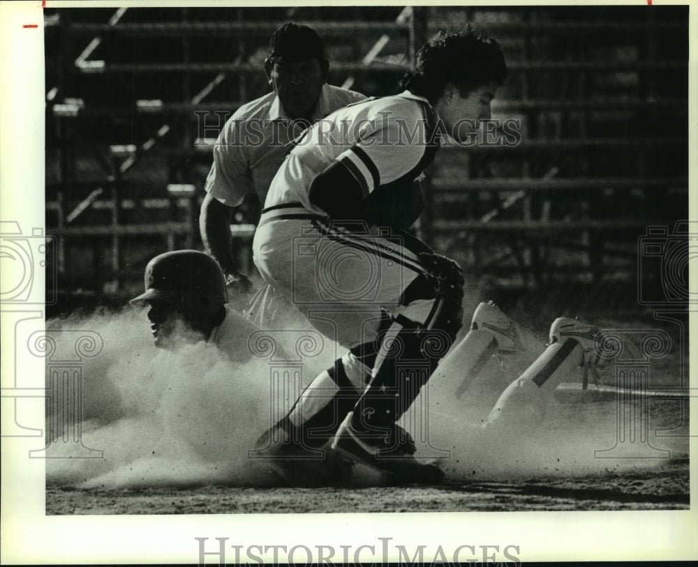 1989 Press Photo Edison and Burbank play high school baseball - sas07792- Historic Images