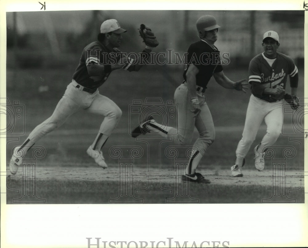 1989 Press Photo Madison and Burbank play a high school baseball playoff game- Historic Images