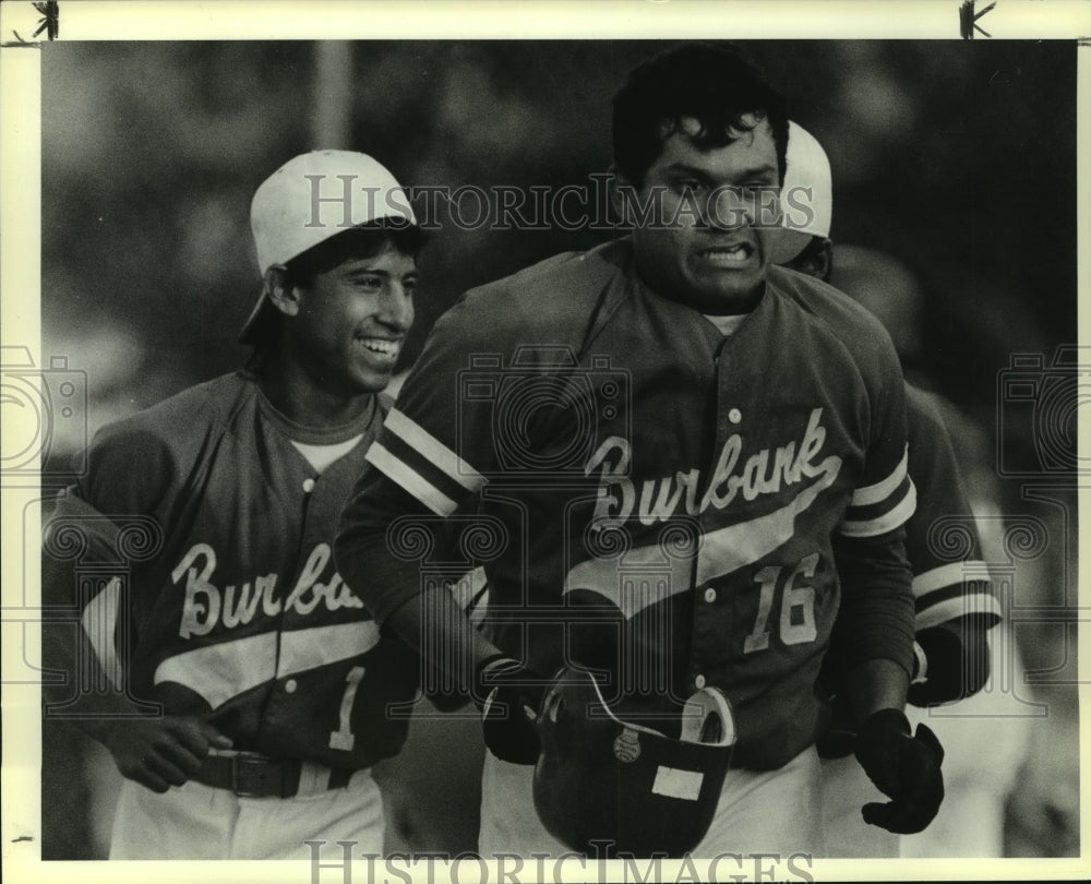 1989 Press Photo Madison and Burbank play high school baseball - sas07798- Historic Images