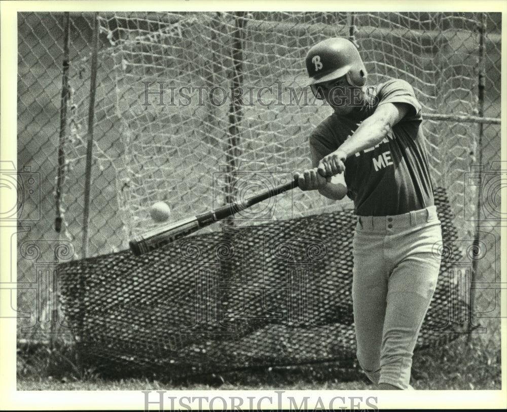 1989 Press Photo Burbank High baseball player Nathan Zapata - sas07811- Historic Images