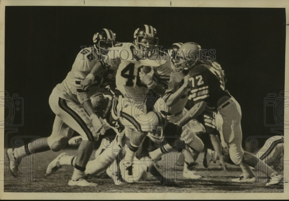 Press Photo David Darr, Churchill High School Football Player at Holmes Game- Historic Images