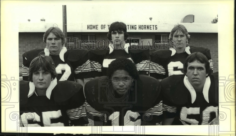 1983 Press Photo East Central High Senior Football Team Players - sas08002- Historic Images