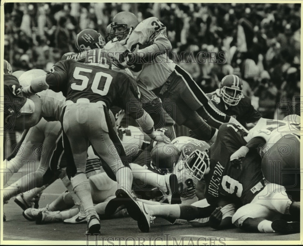 1984 Press Photo Steve Strachan, College Football Player at Houston Game- Historic Images