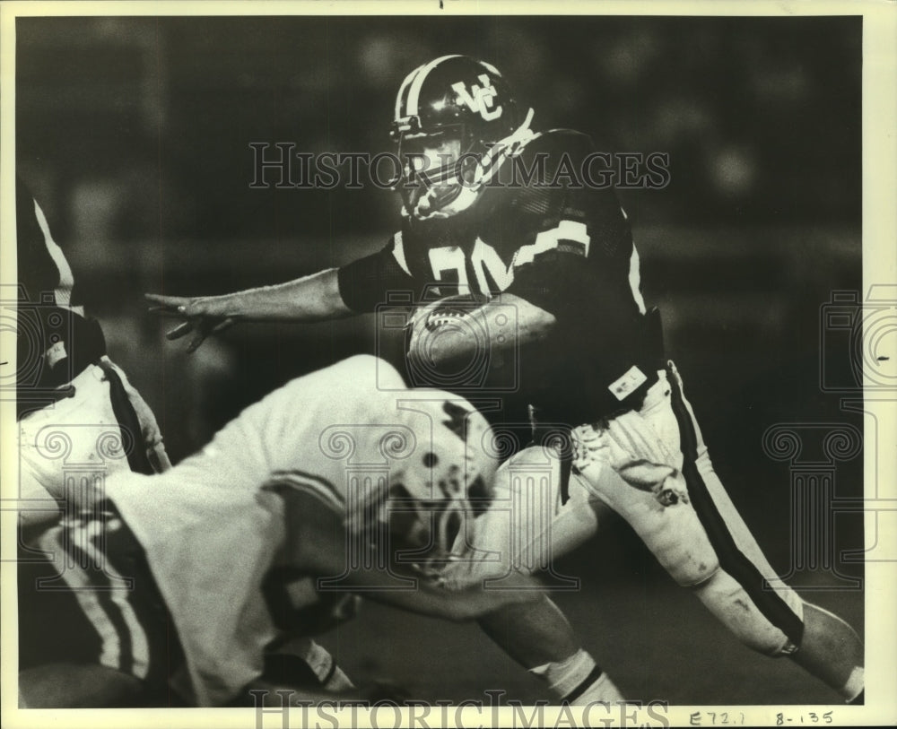 1989 Press Photo Churchill and Madison High School Football Players at Game- Historic Images