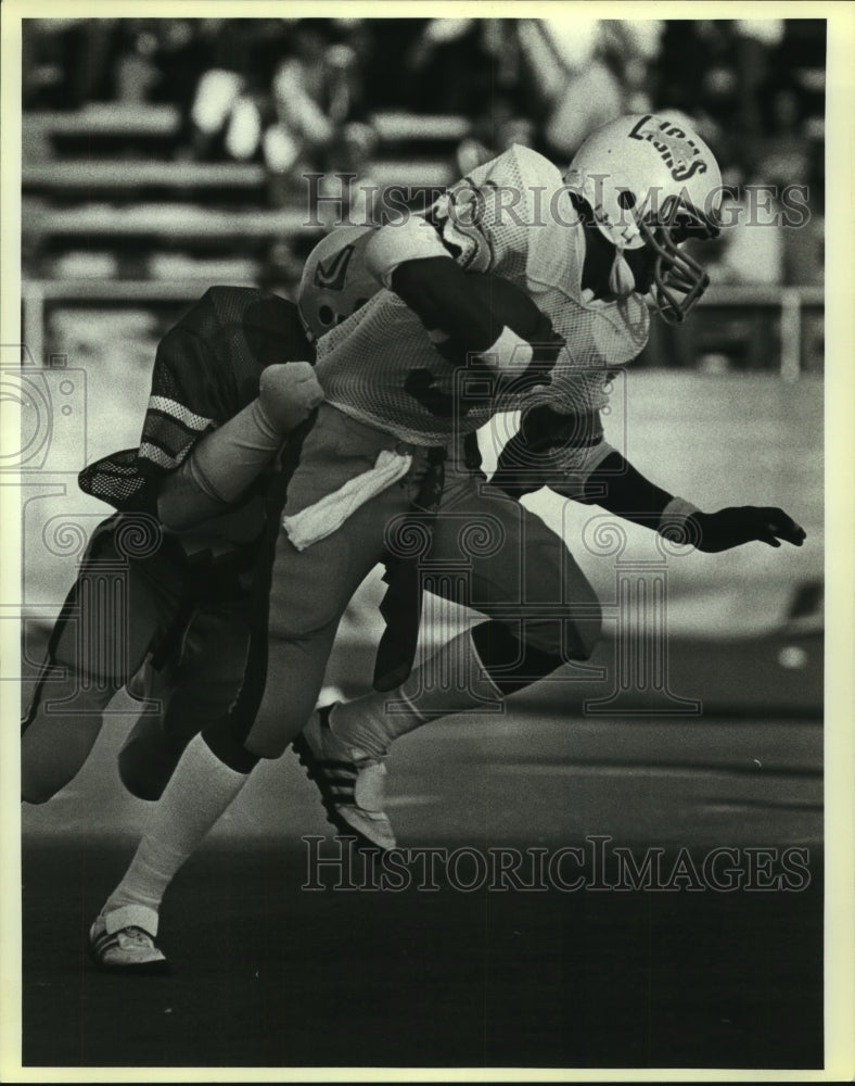 1983 Press Photo Judson and Yates play a high school football game - sas08161- Historic Images