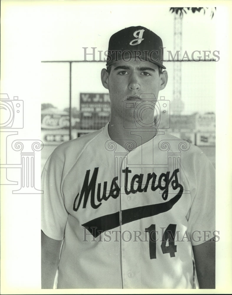 1989 Press Photo Mustangs High school Baseball Team Player - sas08168- Historic Images