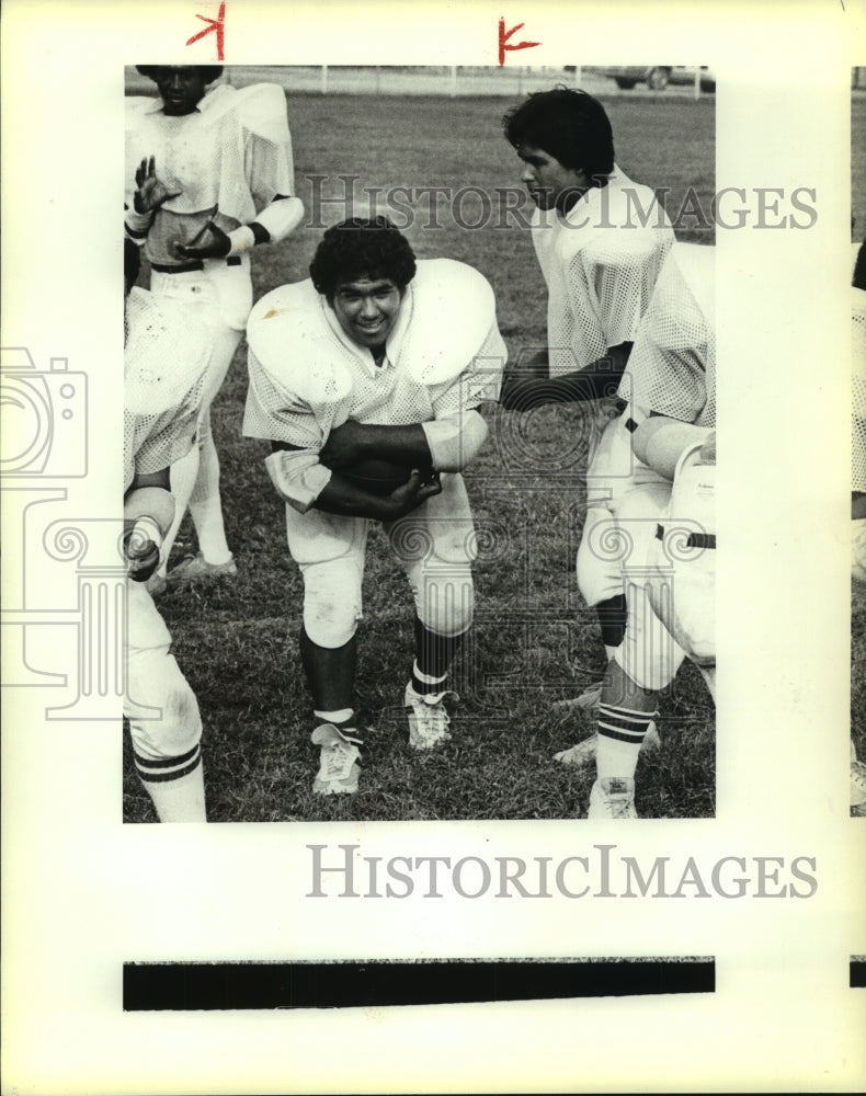 1983 Press Photo George Ruiz, Southside High School Football Player - sas08209- Historic Images