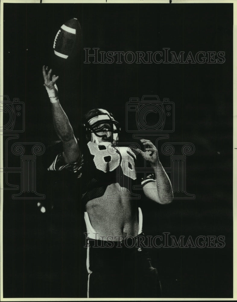 1984 Press Photo John Wiles, Clark High School Football Punter at Game- Historic Images