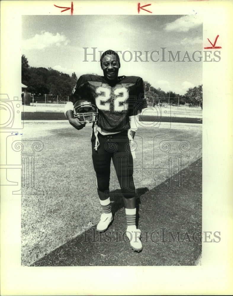 1984 Press Photo Alvin Leonard, Ingram High School Football Player - sas08228- Historic Images