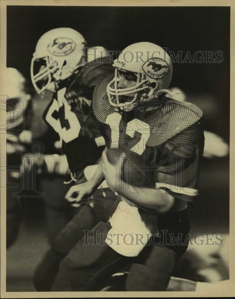 Press Photo Scott Ankrom, Jay High School Football Quarterback at Game- Historic Images