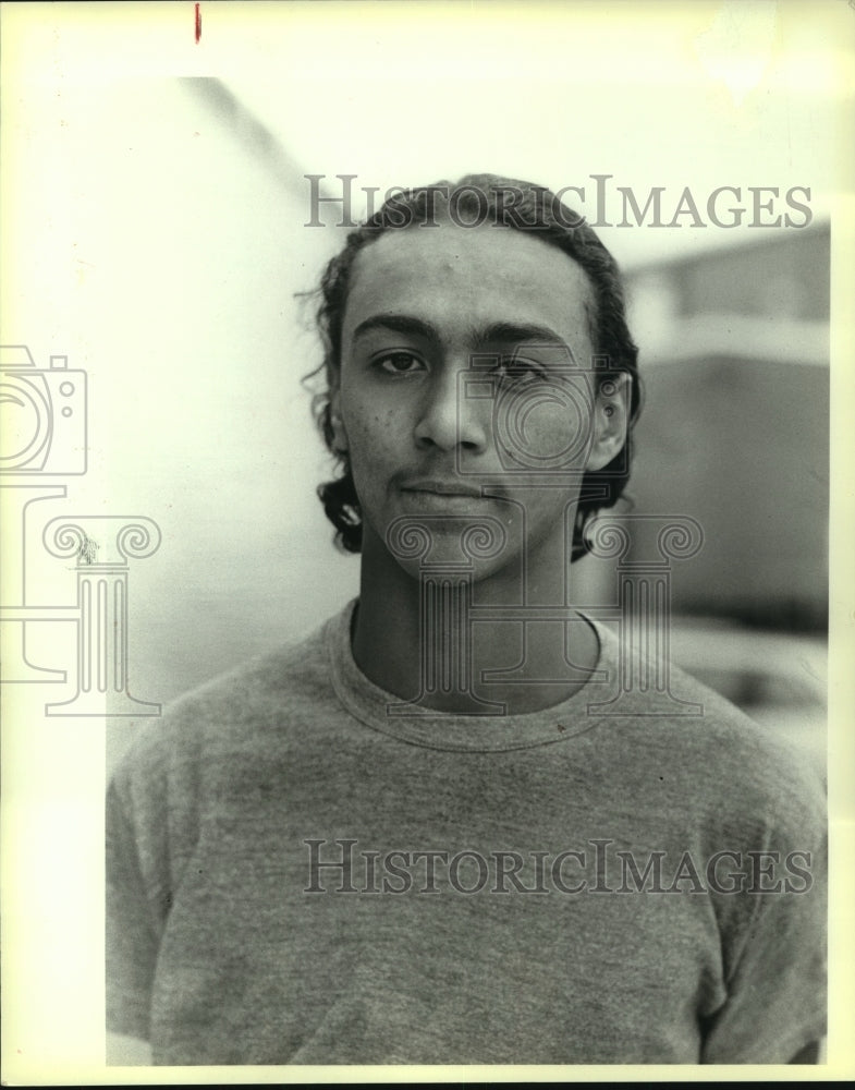 1984 Press Photo Troy Johnson, Wheatley High School Football Player of the Week- Historic Images