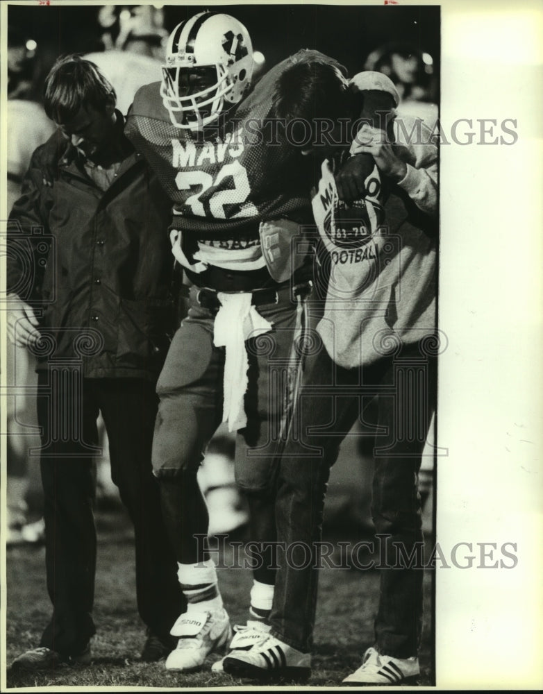 1984 Press Photo Mitch Price, Madison High School Football Player at Churchill- Historic Images