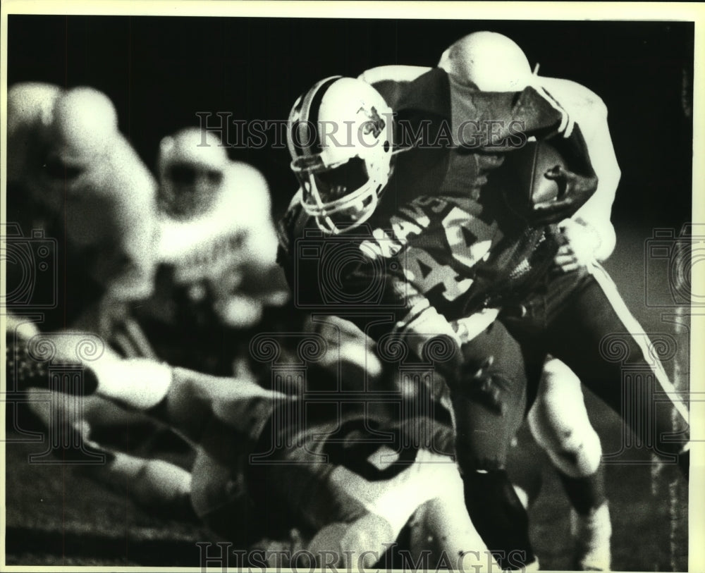 Press Photo Madison High School football player Doug Coleman - sas08337- Historic Images